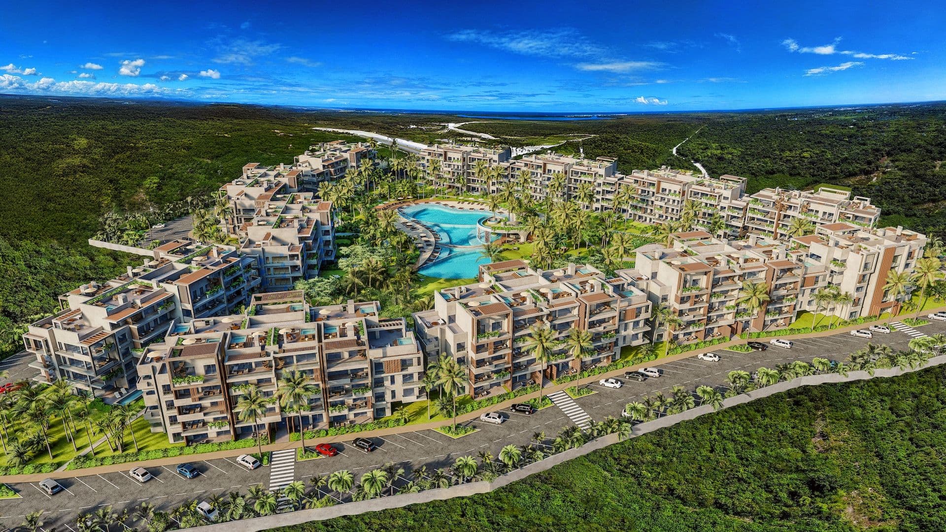 Apartamenty wśród tropikalnych ogrodów i stref relaksu