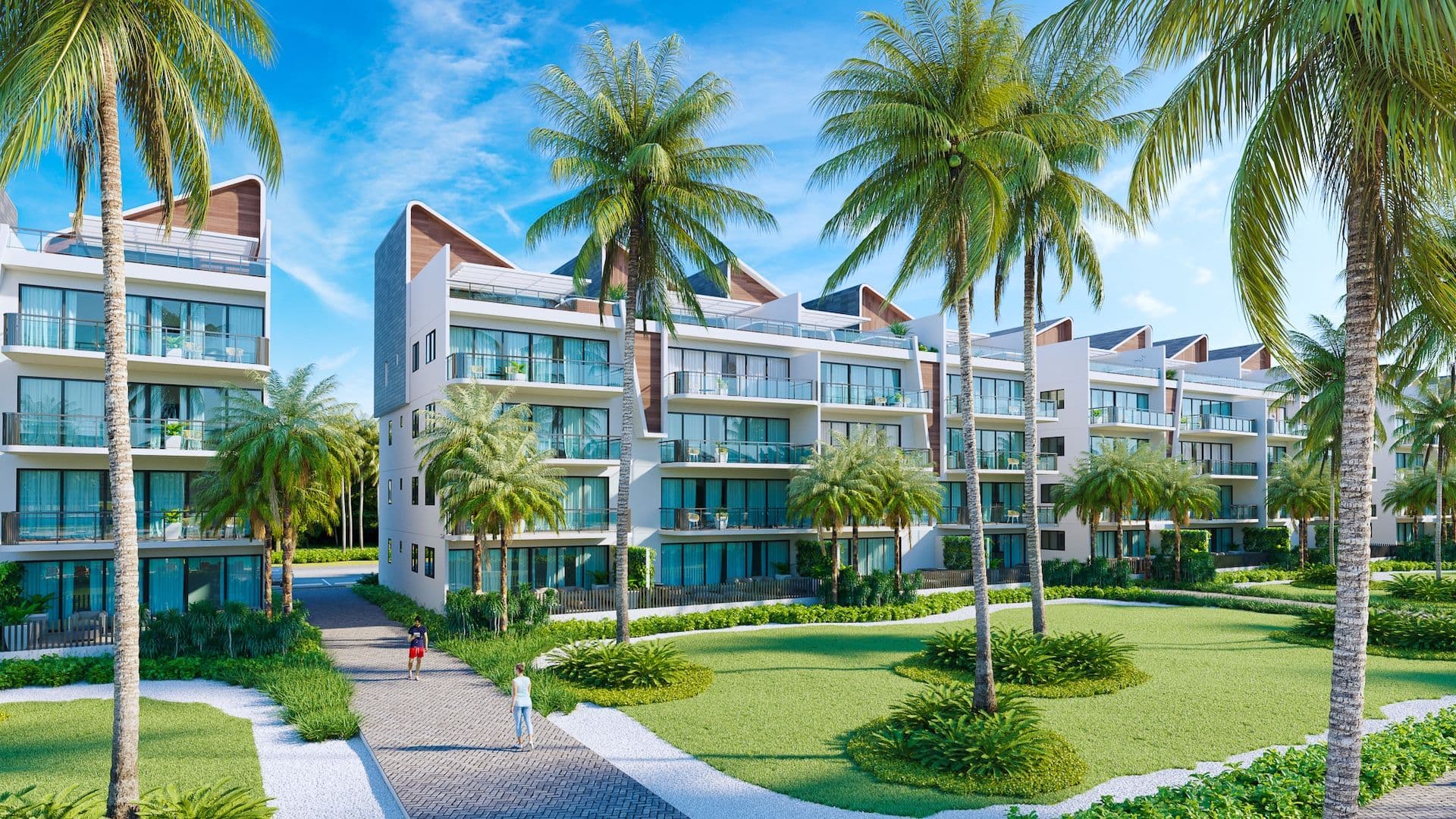 Apartamenty z prywatną laguną i plażą