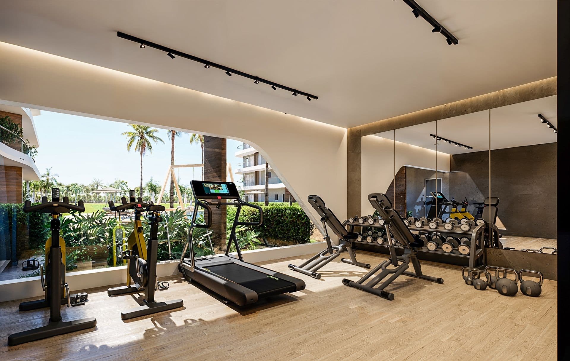 Apartamenty z widokiem na pole golfowe