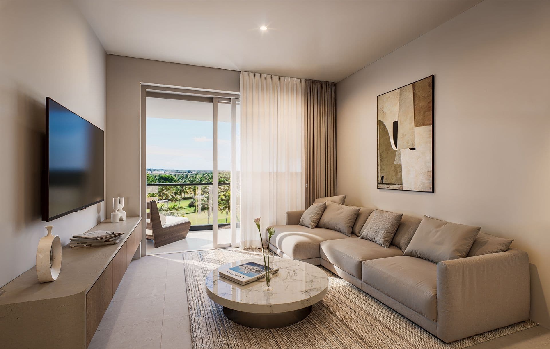 Apartamenty z widokiem na pole golfowe