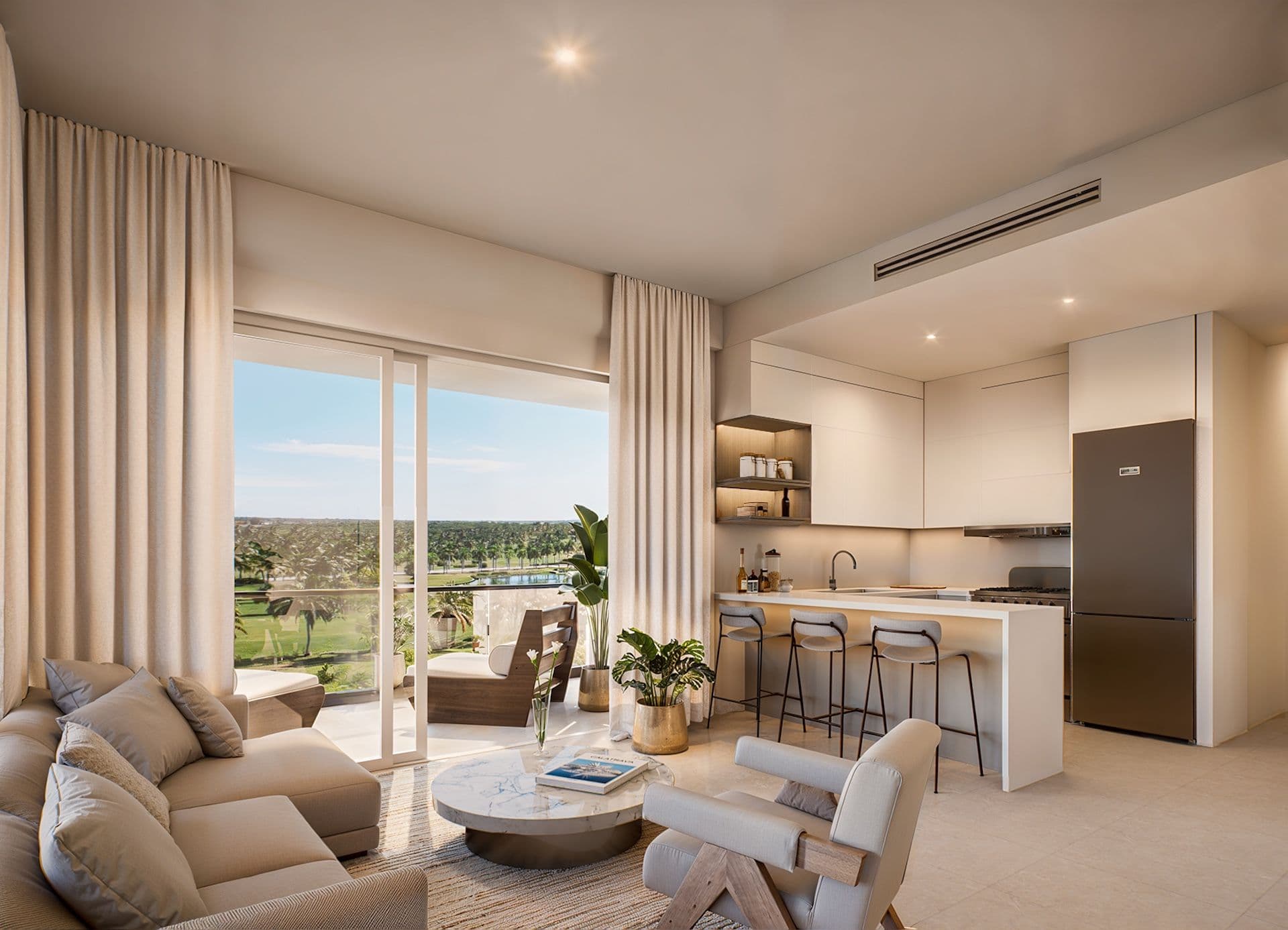 Apartamenty z widokiem na pole golfowe