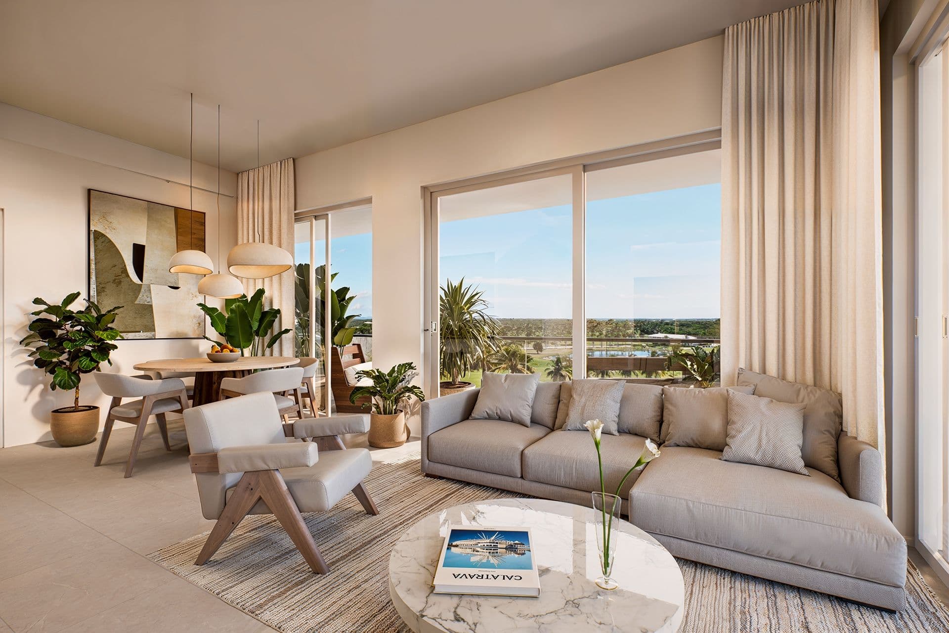 Apartamenty z widokiem na pole golfowe
