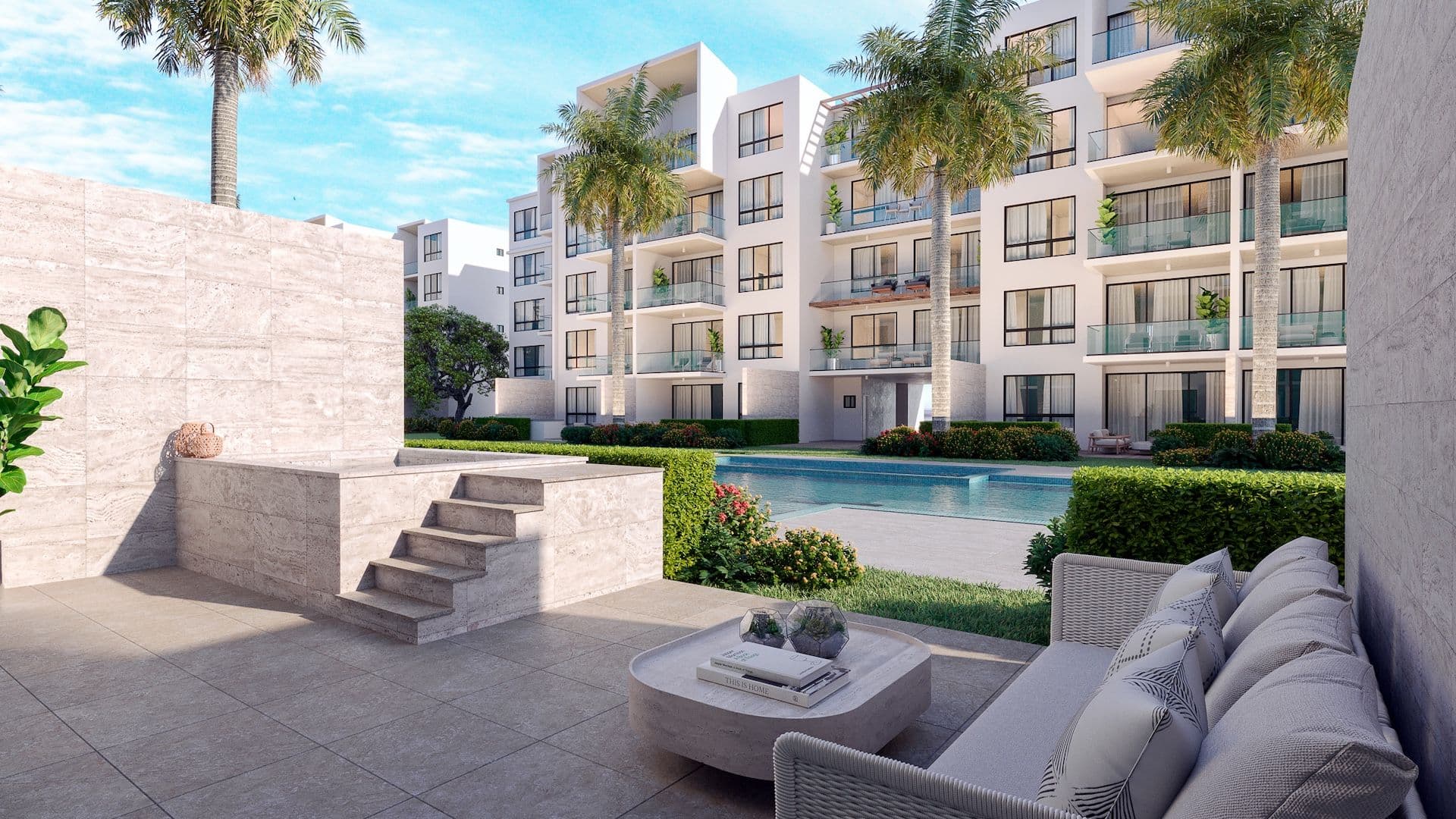Apartamenty z prywatną laguną i plażą