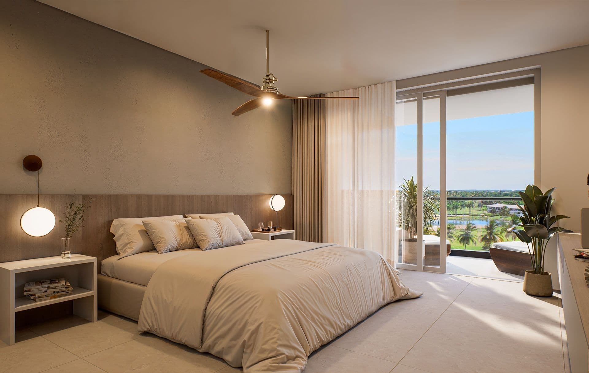 Apartamenty z widokiem na pole golfowe